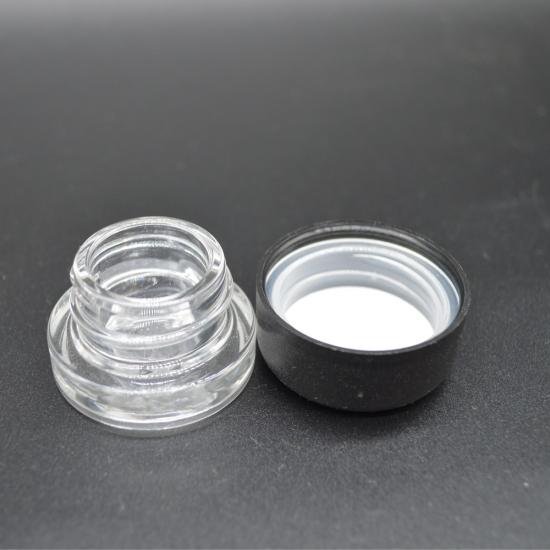 Bocaux en verre transparent de 5 ml d'huile essentielle avec couvercle rond pour enfants
