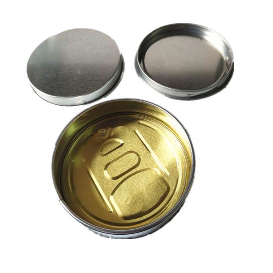 Boîte métallique 3,5 grammes avec couvercle pour conserver les aliments
