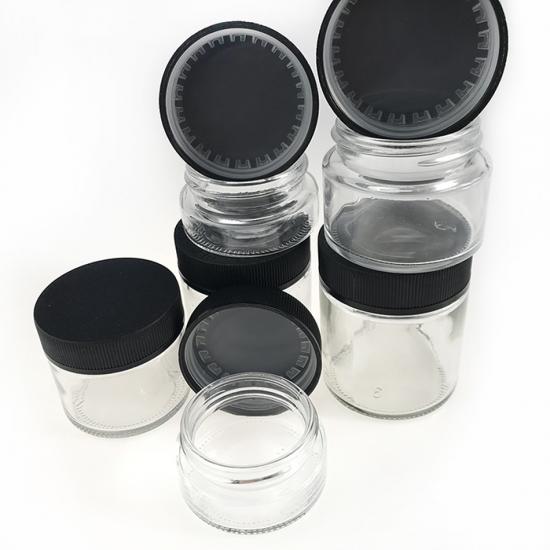 glass jar with child proof lid