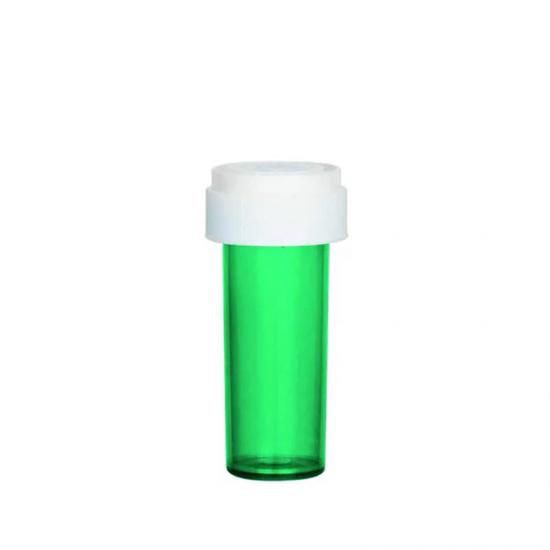 bouteille de prescription bleue emballage de comprimé réversible contenant de pilules à double direction