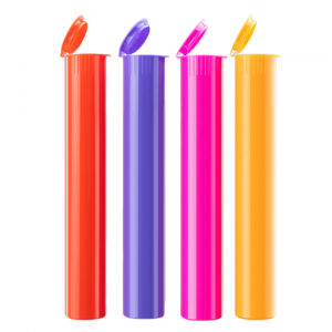 tube en plastique à bouchon pop-top personnalisé avec logo